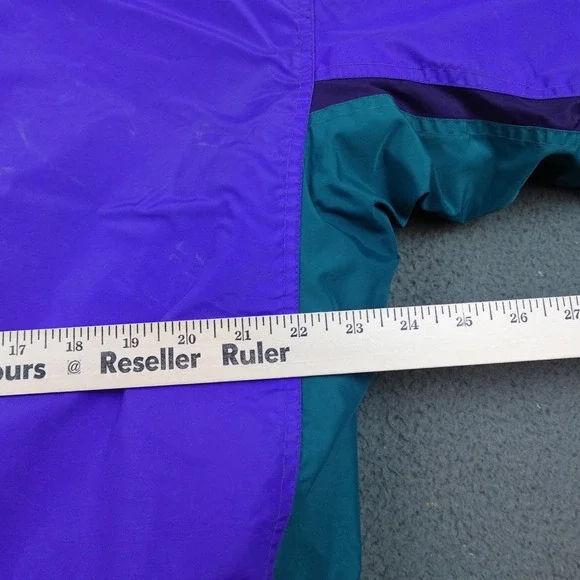 Vintage Columbia Jacket Mens Large Purple Teal Bugaboo Fleece Lined Nylon 90s - Picture 14 of 15